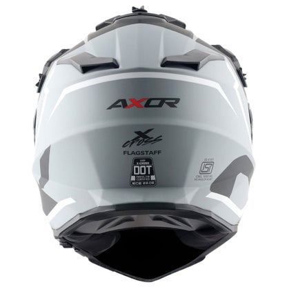 Axor X-Cross Dual Visor Flagstaff Helmet DULL NARDO GREY BLACK