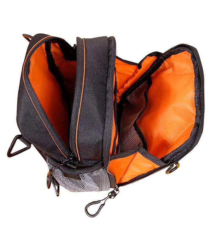 Guardian Gears Dragon Sling Bag, Waist Bag, Thigh Bag for Motorbiking, Trekking, Hiking, Camping and Travel with Waterproof Rain Cover