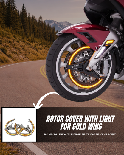 ROTOR COVER WITH LIGHT FOR HONDA GOLDWING 1800