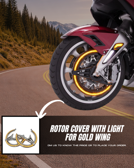 ROTOR COVER WITH LIGHT FOR HONDA GOLDWING 1800
