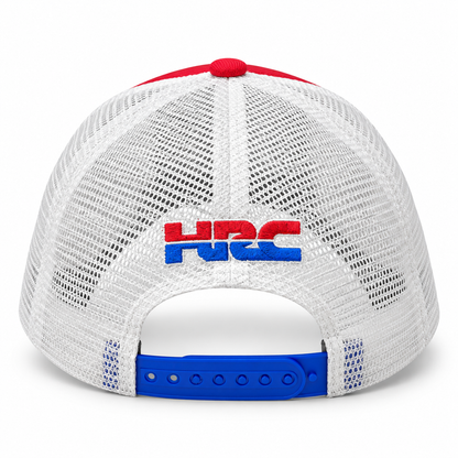 Honda HRC Red Mesh Trucker Printed Cap