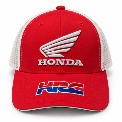 Honda HRC Red Mesh Trucker Printed Cap