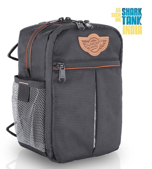 Guardian Gears Dragon Sling Bag, Waist Bag, Thigh Bag for Motorbiking, Trekking, Hiking, Camping and Travel with Waterproof Rain Cover