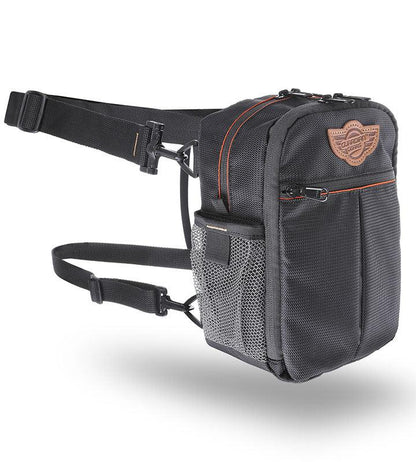 Guardian Gears Dragon Sling Bag, Waist Bag, Thigh Bag for Motorbiking, Trekking, Hiking, Camping and Travel with Waterproof Rain Cover