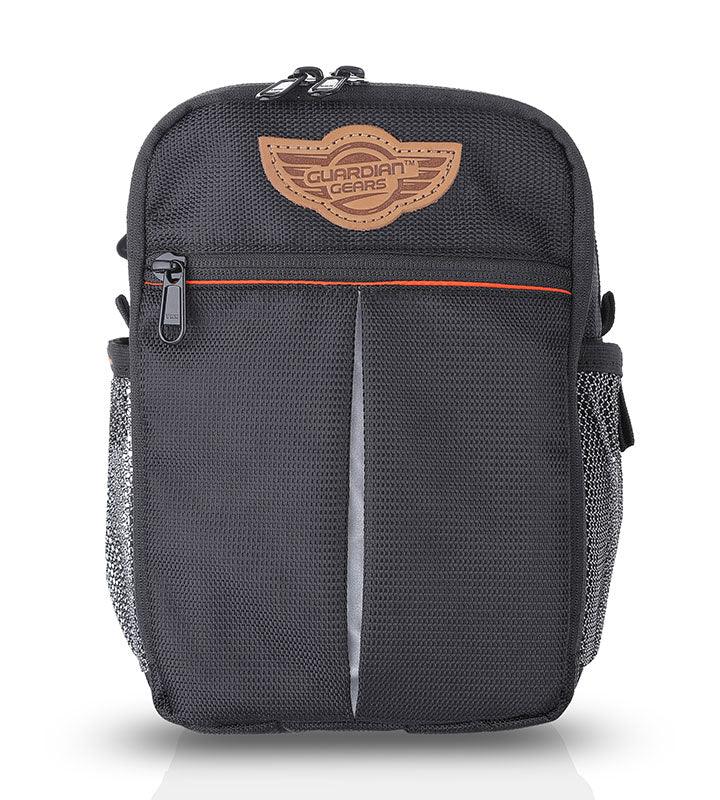 Guardian Gears Dragon Sling Bag, Waist Bag, Thigh Bag for Motorbiking, Trekking, Hiking, Camping and Travel with Waterproof Rain Cover