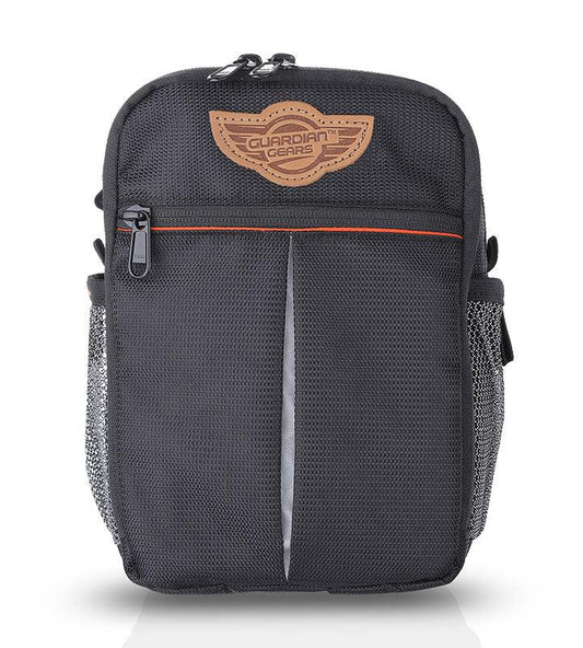 Guardian Gears Dragon Sling Bag, Waist Bag, Thigh Bag for Motorbiking, Trekking, Hiking, Camping and Travel with Waterproof Rain Cover