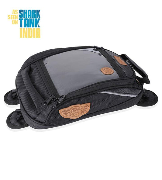 Guardian Gears Shark Mini Universal 18L Tank Bag. A Compact Touring Tank Bag for India. Rain cover included