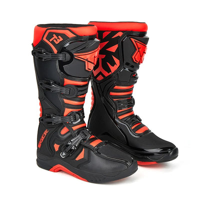 Tiger Racing T3 Moto Cross Enduro Moto Motorcycle Racing Boots for Men MX Motocross Boots Black & Red