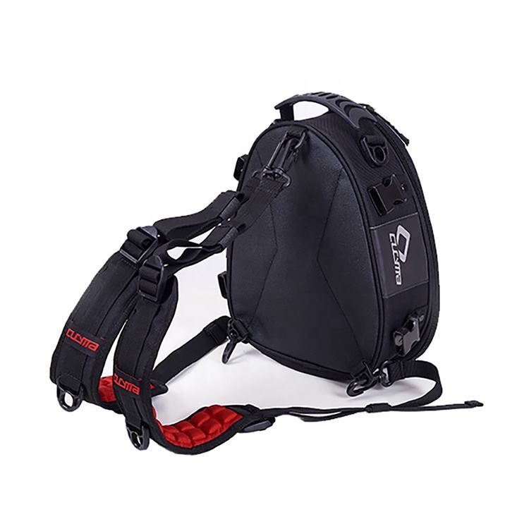 CUCYMA CB-1902 Multifunctional Carbon Fiber Motorcycle Tail Bag Waterproof Rear Seat Luggage & Saddlebags Universal Backpack