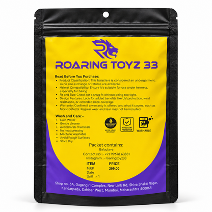 Roaring toyz 33 Dry Fit Balaclava