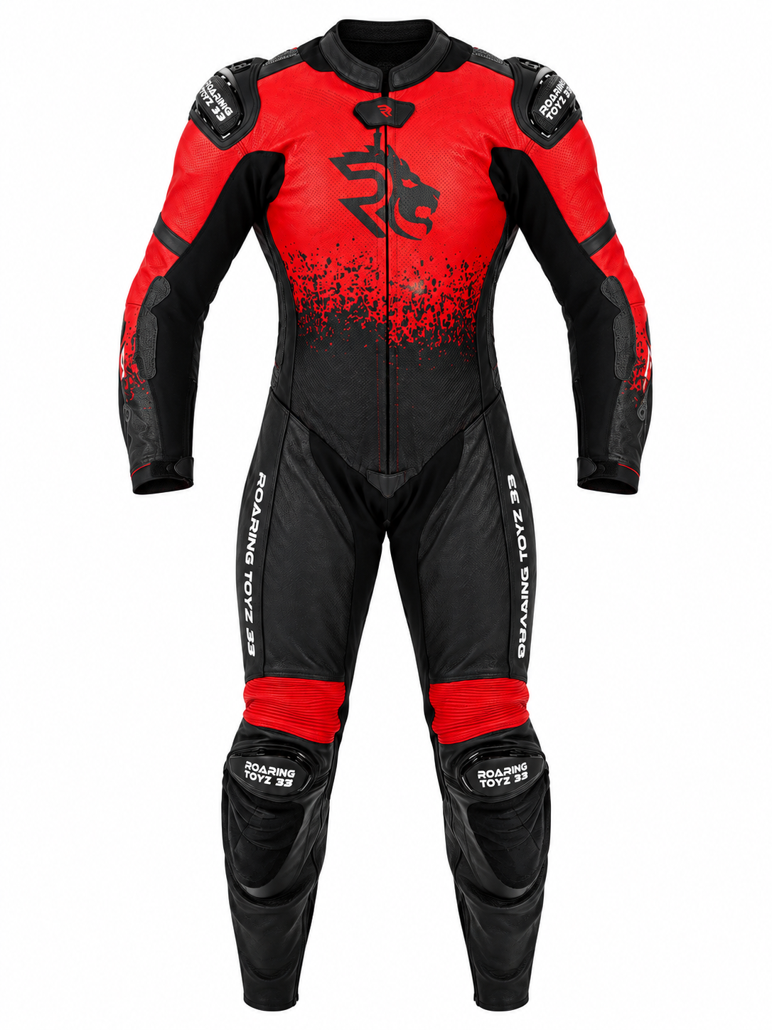 Roaring Toyz 33 Red Black Racing One Piece Suit