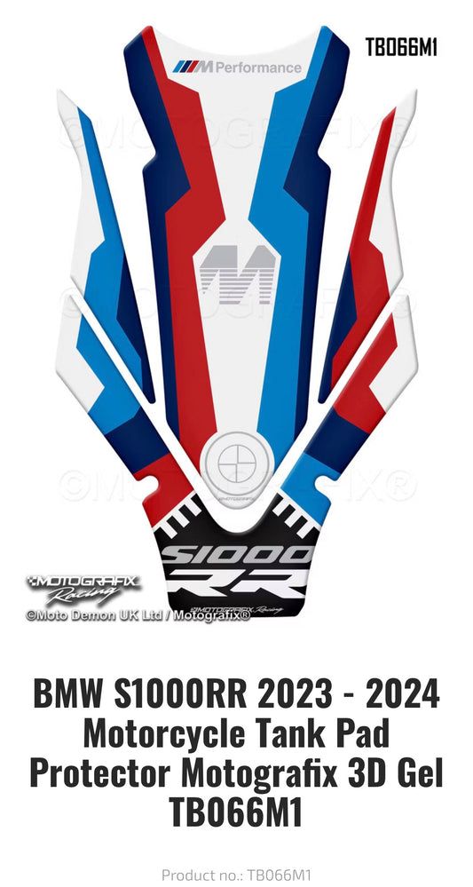 BMW S1000RR 2023 - 2024 Motorcycle Tank Pad Protector Motografix 3D Gel TB066M1