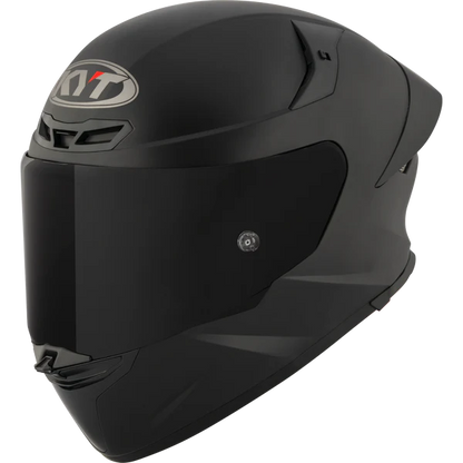 KYT TT Revo Plain Black Matt Helmet