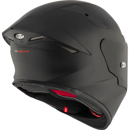 KYT TT Revo Plain Black Matt Helmet