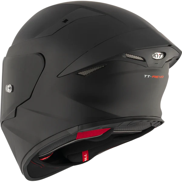 KYT TT Revo Plain Black Matt Helmet