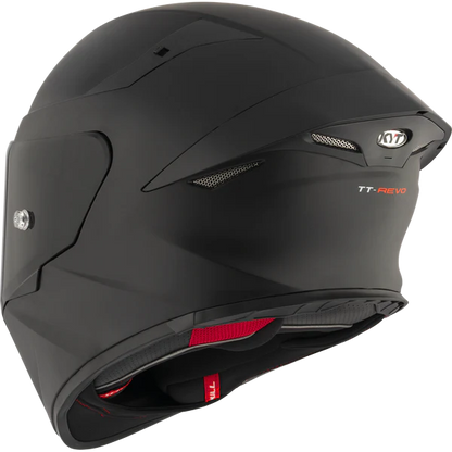 KYT TT Revo Plain Black Matt Helmet