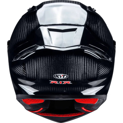 KYT R1R Carbon Solid Gloss Black Helmet