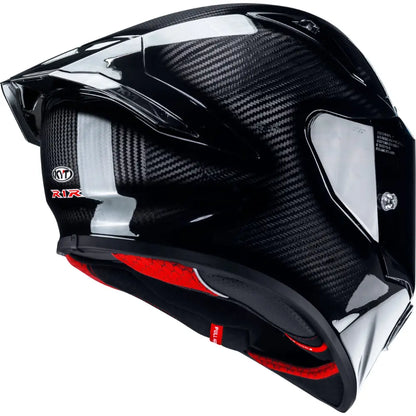 KYT R1R Carbon Solid Gloss Black Helmet