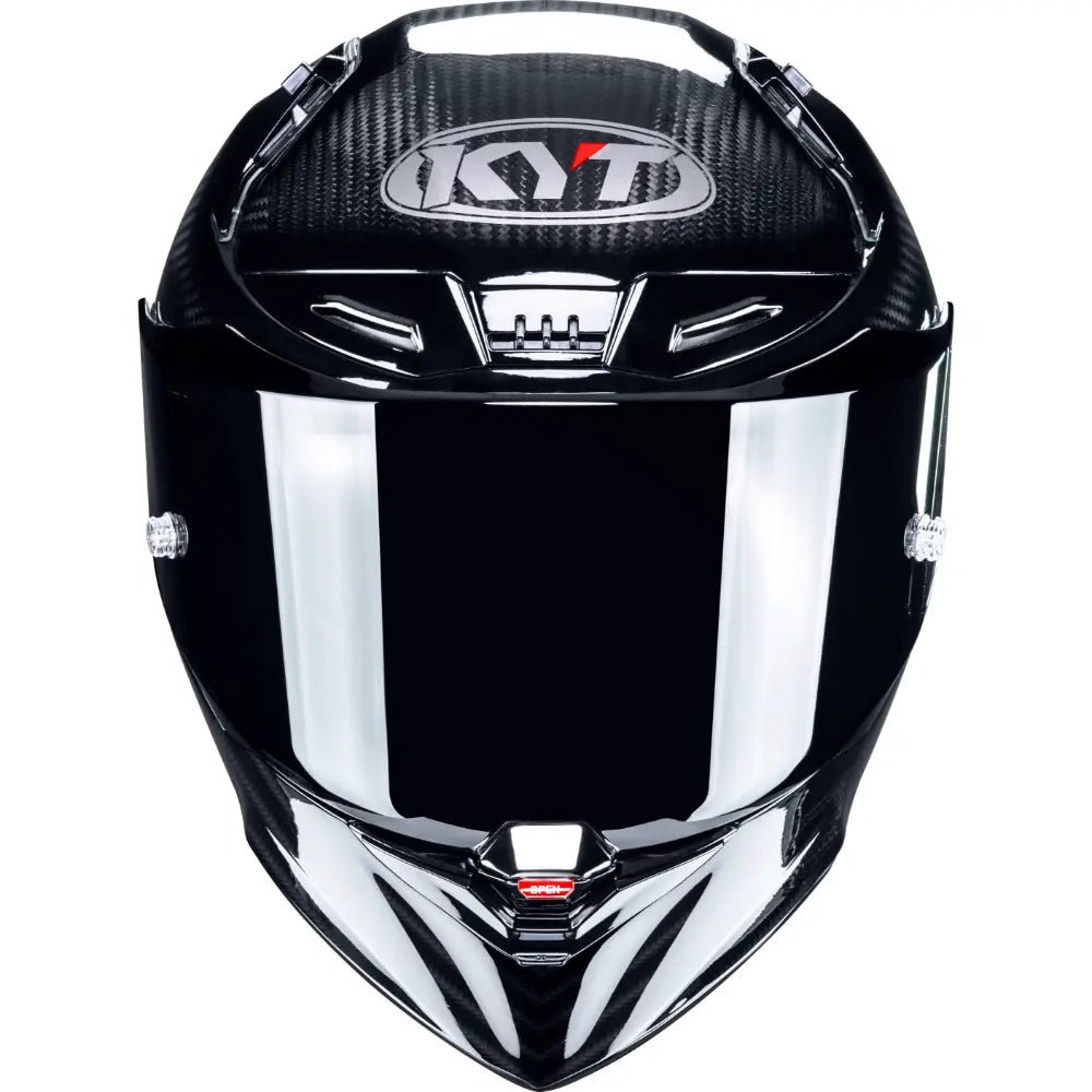 KYT R1R Carbon Solid Gloss Black Helmet