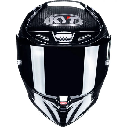 KYT R1R Carbon Solid Gloss Black Helmet