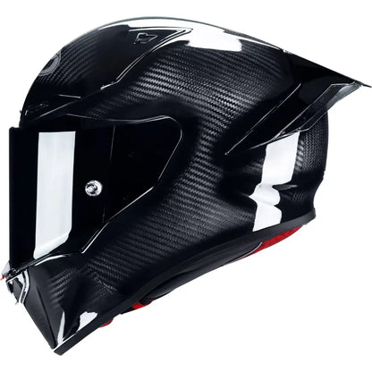KYT R1R Carbon Solid Gloss Black Helmet