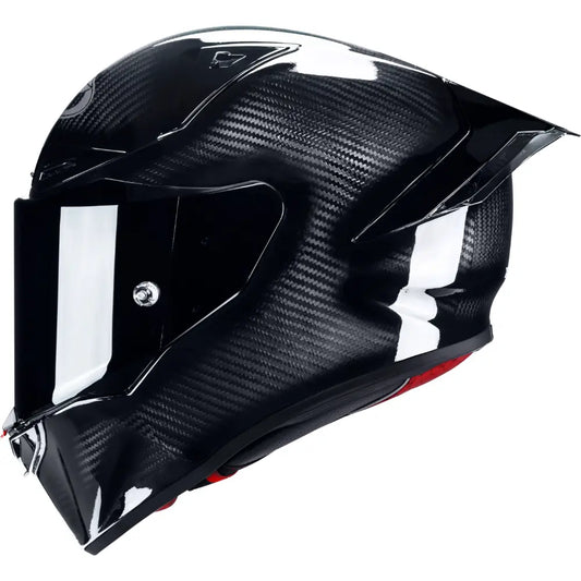 KYT R1R Carbon Solid Gloss Black Helmet