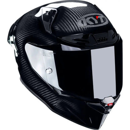 KYT R1R Carbon Solid Gloss Black Helmet