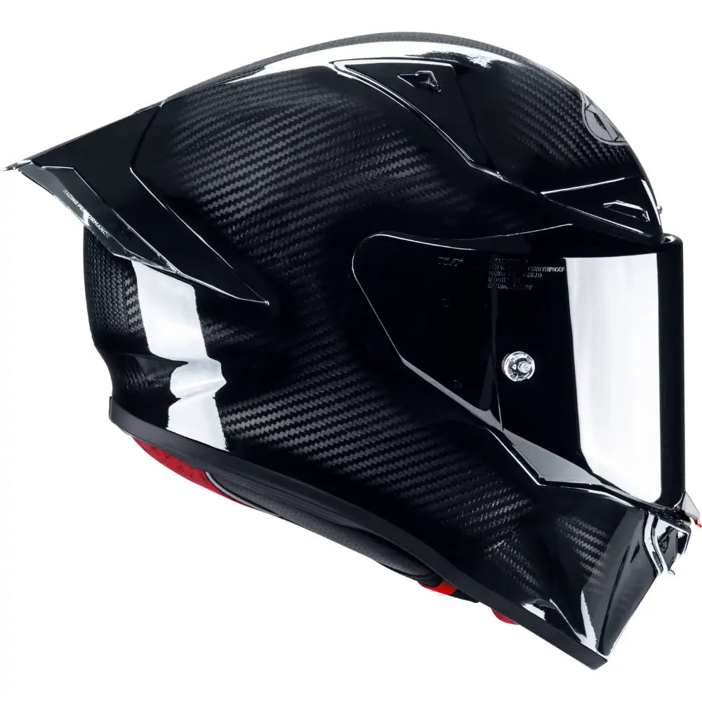 KYT R1R Carbon Solid Gloss Black Helmet