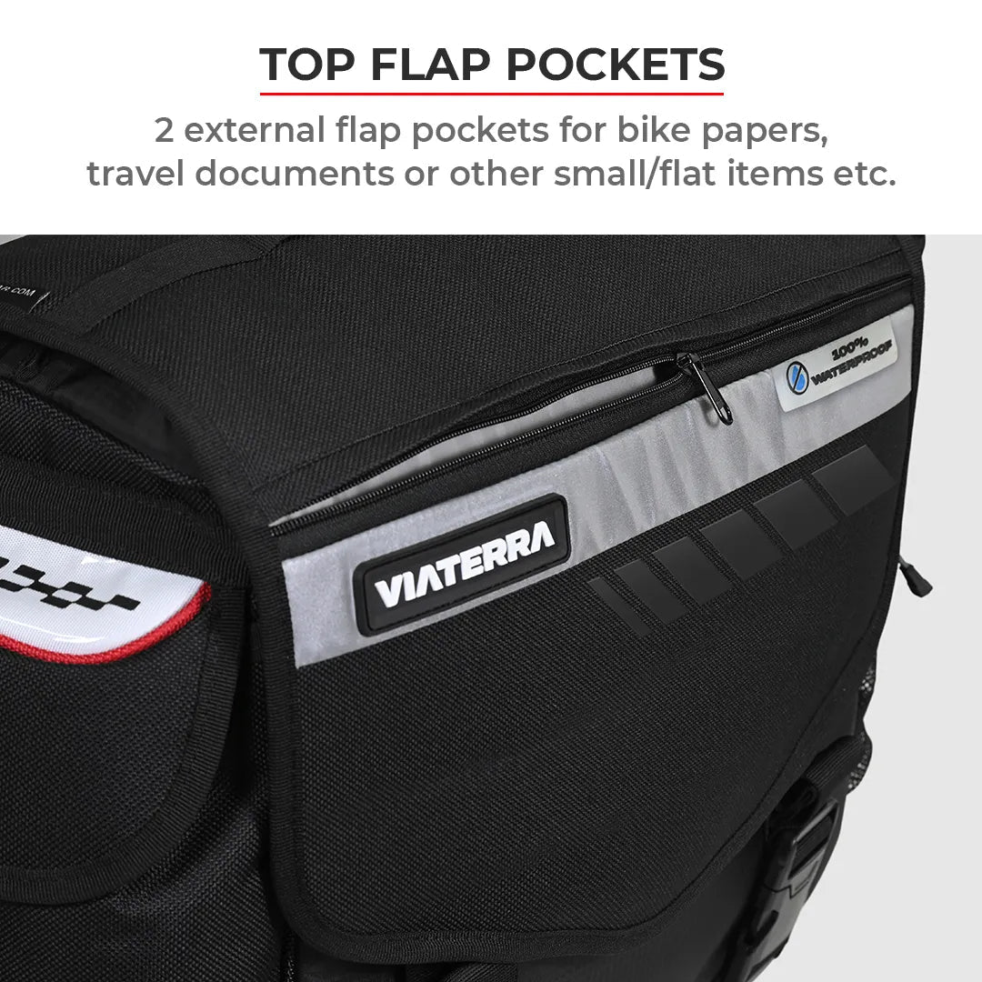 VIATERRA LEH - 100% WATERPROOF MOTORCYCLE SADDLEBAGS