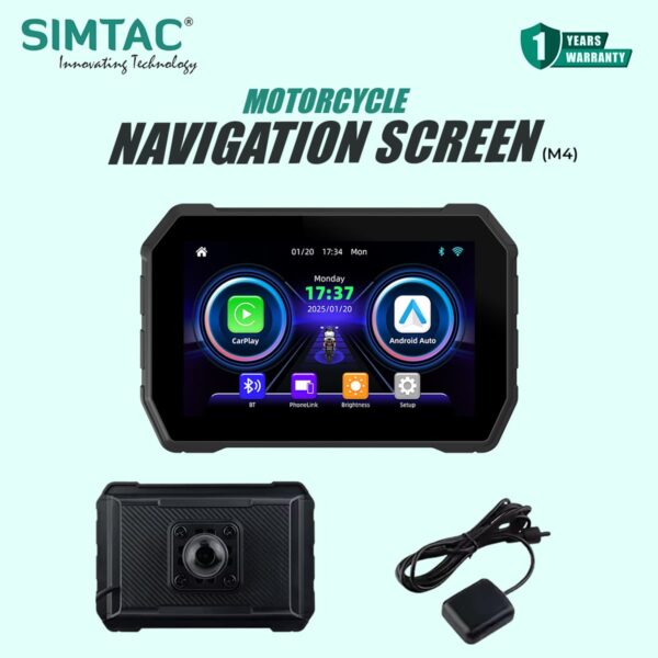 Simtac motorcycle 5″ navigation system – M4
