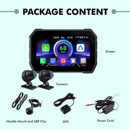 Simtac motorcycle 5″ navigation system with DVR – M4D