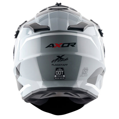 Axor X-Cross Dual Visor Flagstaff Helmet NARDO GREY BLACK