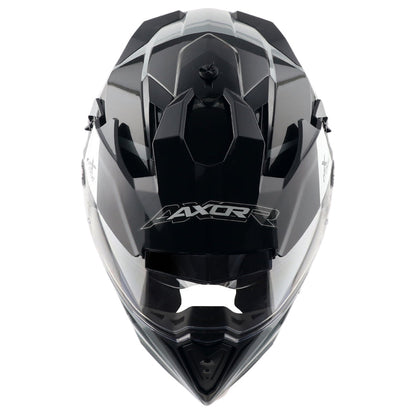 Axor X-Cross Dual Visor Flagstaff Helmet NARDO GREY BLACK