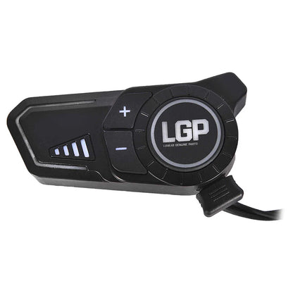 LGP F20 Pro Helmet Bluetooth Headset for Bike Riders, Bluetooth 6.1, Two-Person Intercom, Music Sharing, 1000mAh Battery, RGB Lights