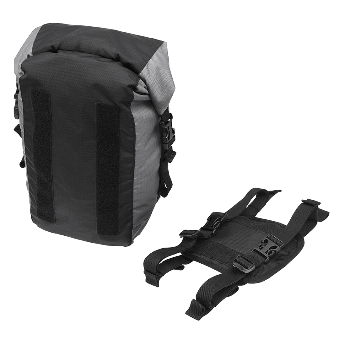 VIATERRA POD - 100% WATERPROOF MOTORCYCLE 12L GREY TAIL BAG