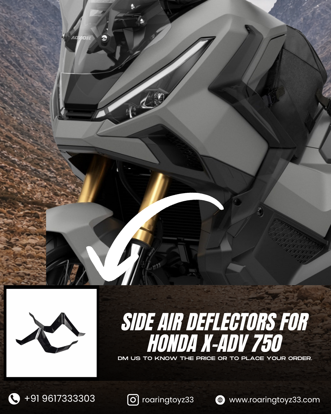 SIDE DEFLECTOR FOR HONDA XADV750