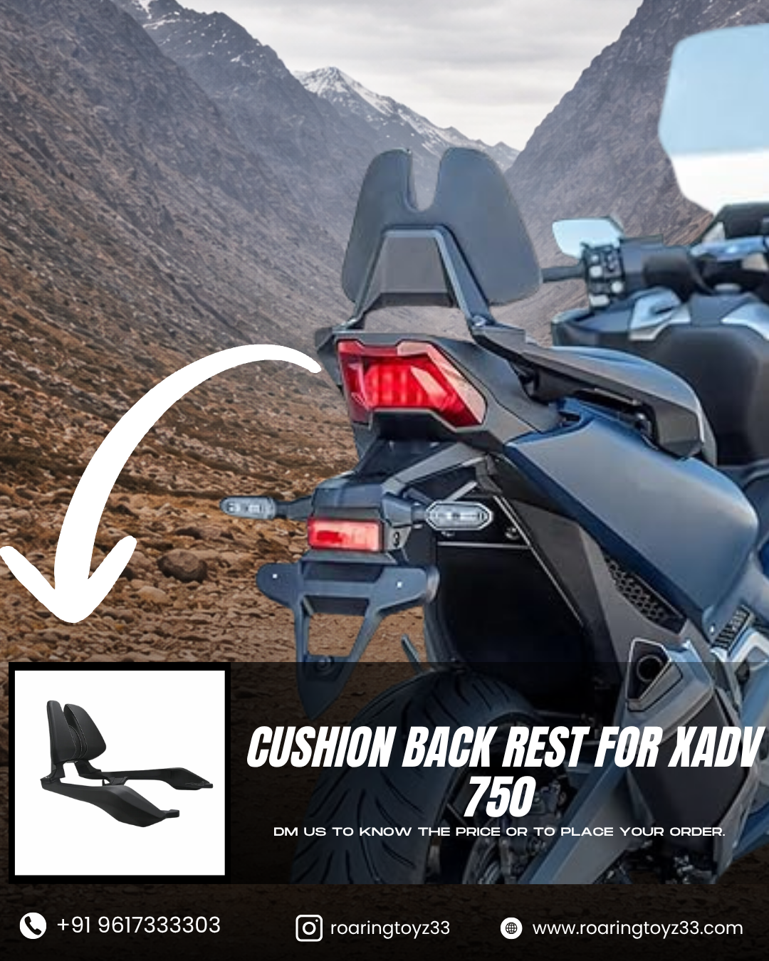 BACK REST FOR HONDA  XADV 750