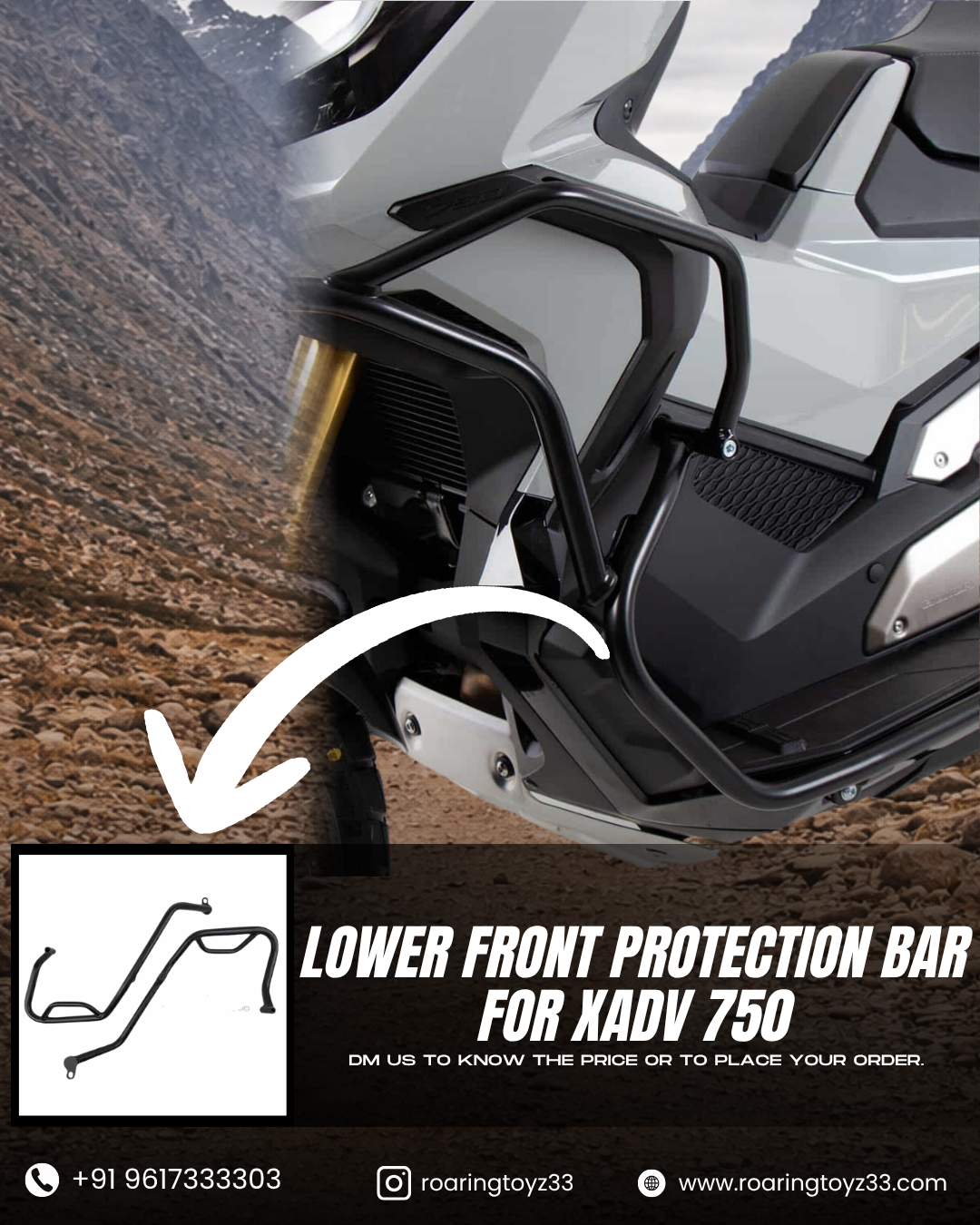 LOWER PROTECTION BAR FOR HONDA XADV750