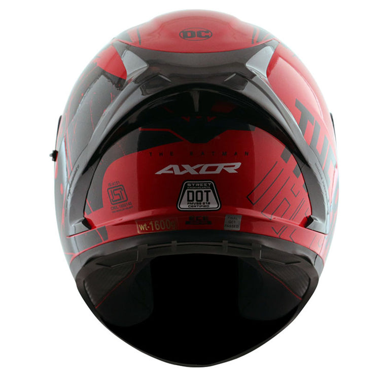Axor Street DC Batman Helmet Red Black