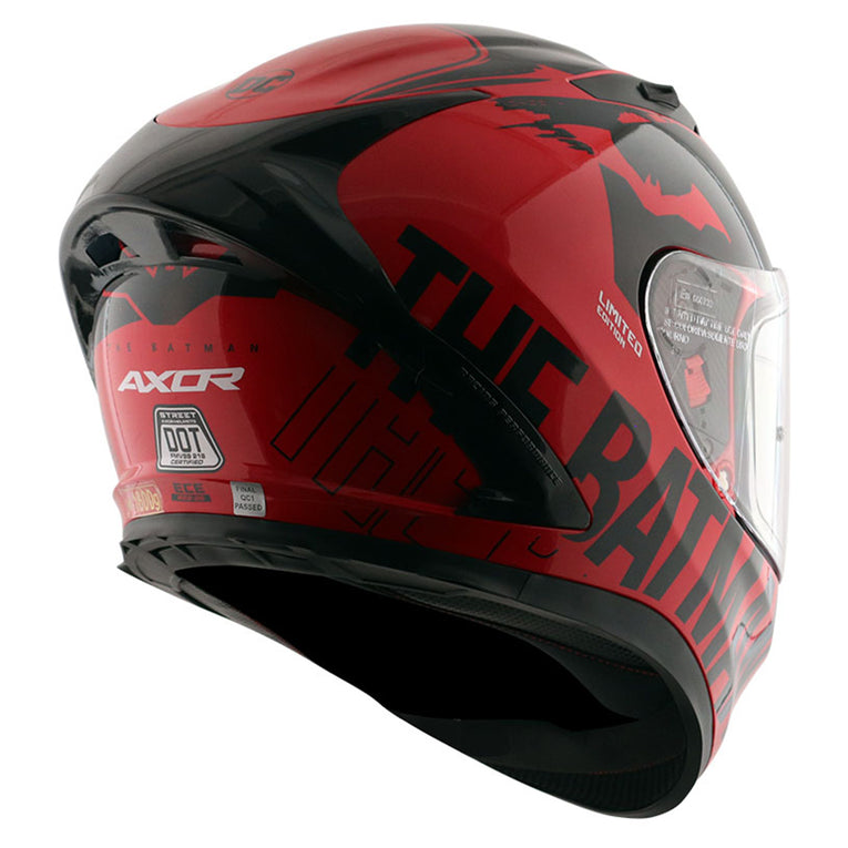 Axor Street DC Batman Helmet Red Black