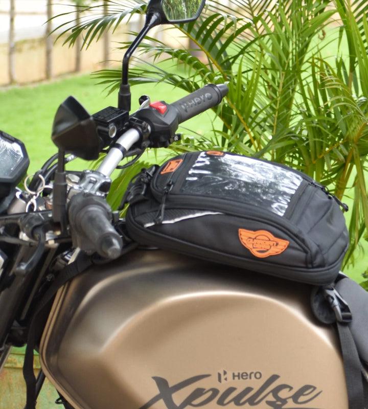 Guardian Gears Shark Mini Universal 18L Tank Bag. A Compact Touring Tank Bag for India. Rain cover included