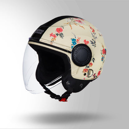 URBAN SUPER D2 DECOR MATT YELLOW WITH FLOWER GRAPHICS