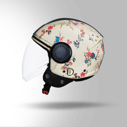 URBAN SUPER D2 DECOR MATT YELLOW WITH FLOWER GRAPHICS