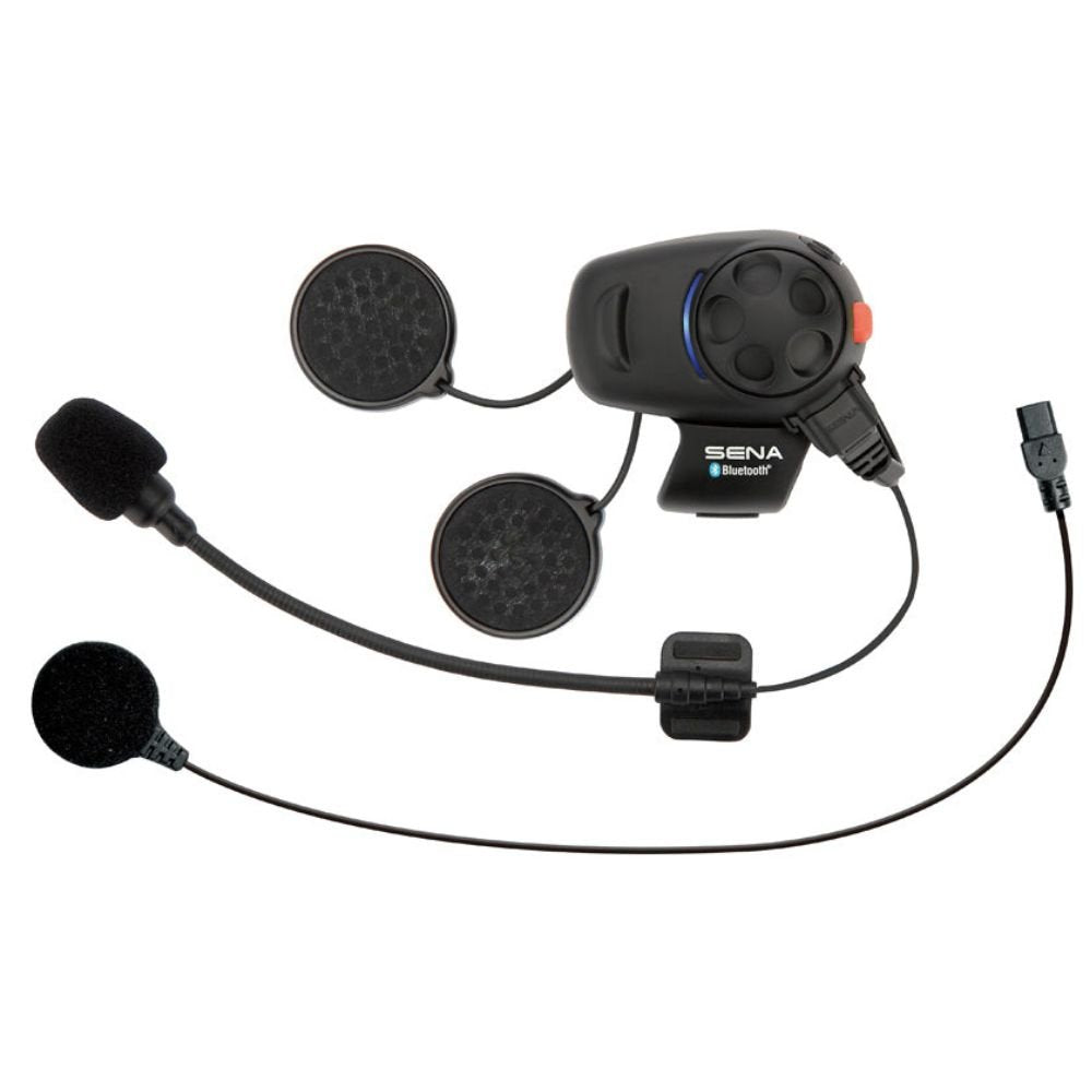 SENA SMH5 Bluetooth Headset & Intercom for Scooters and Motorcycles with Universal Microphone Kit