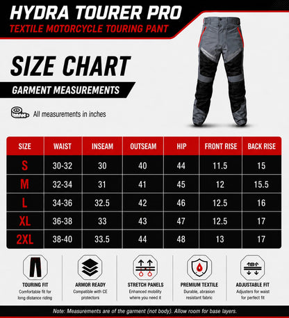 Roaring Toyz 33 Hydra Tourer Pro Pant Grey Neon