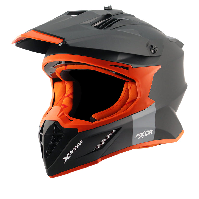 Axor X-cross Single Color Helmet Dull Black Orange