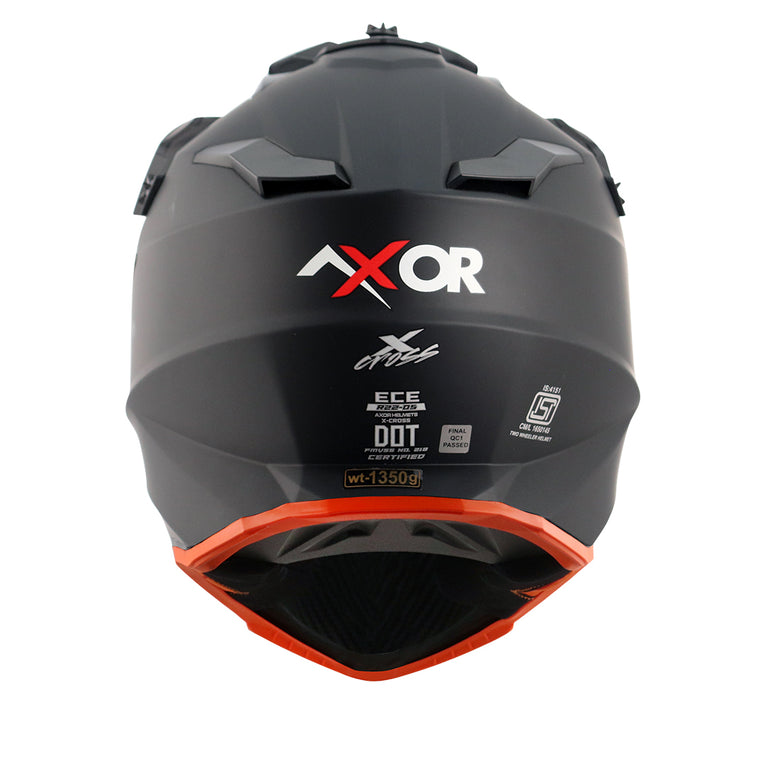 Axor X-cross Single Color Helmet Dull Black Orange