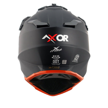 Axor X-cross Single Color Helmet Dull Black Orange