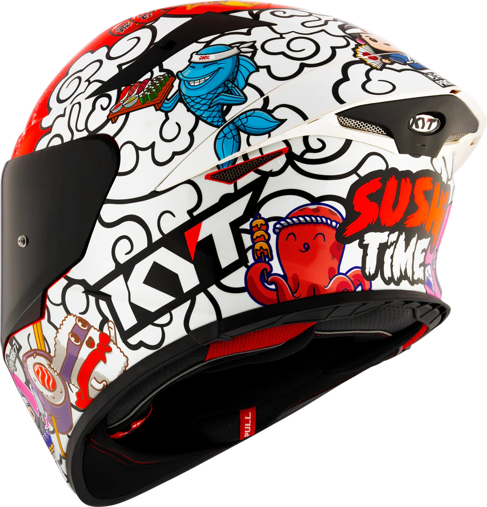 KYT TT Revo Sushi Time Gloss Helmet