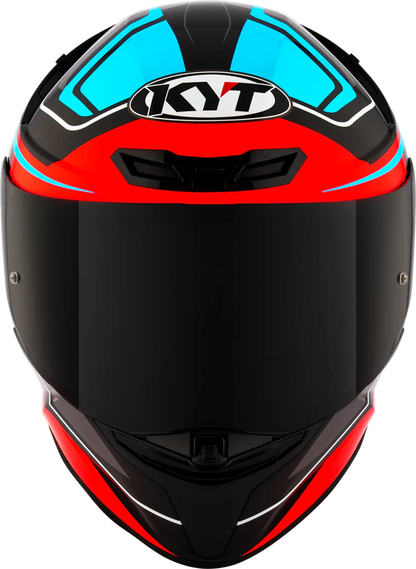 KYT TT Revo Overtech Black Fuxia Gloss Helmet